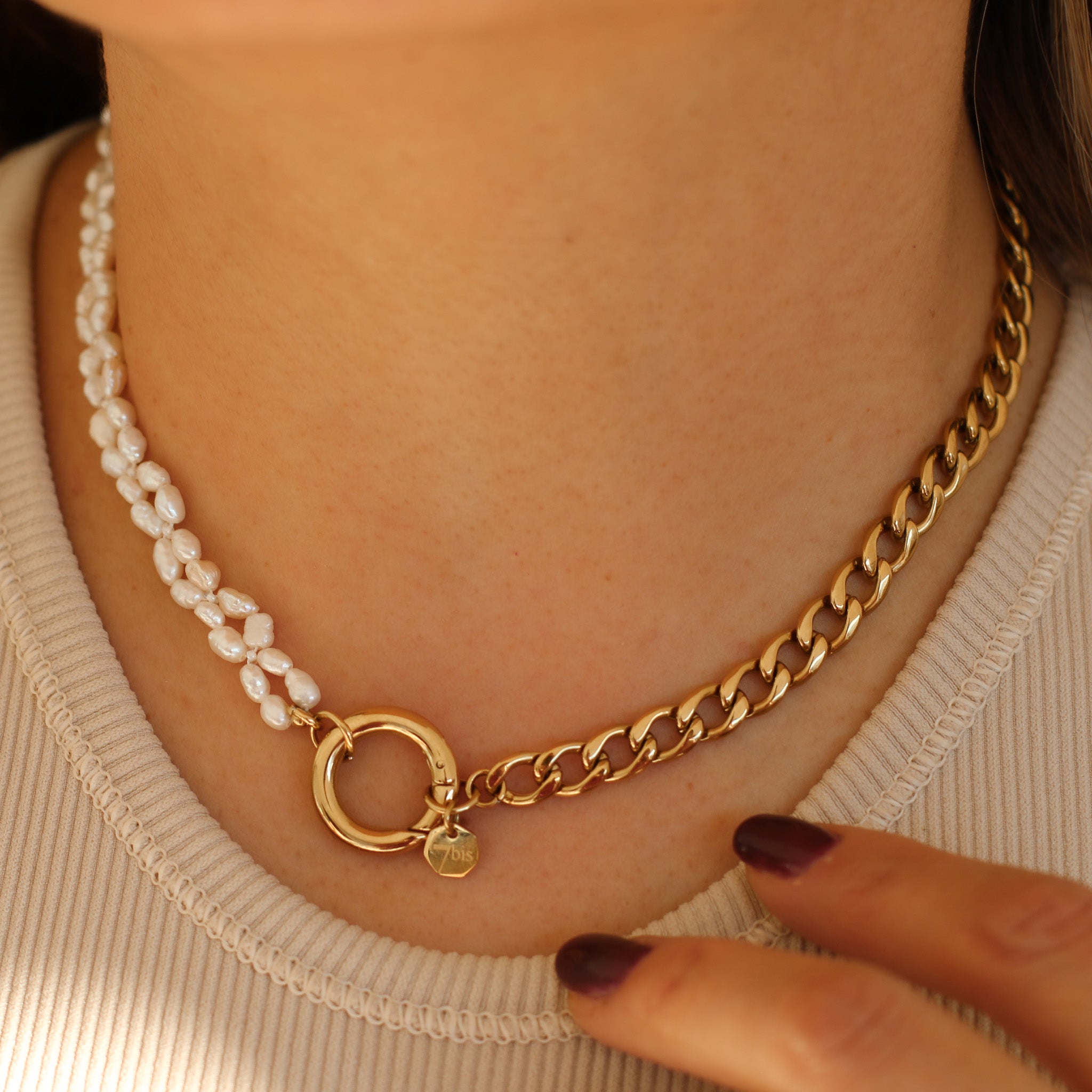 Roya Perlen Gold Kette