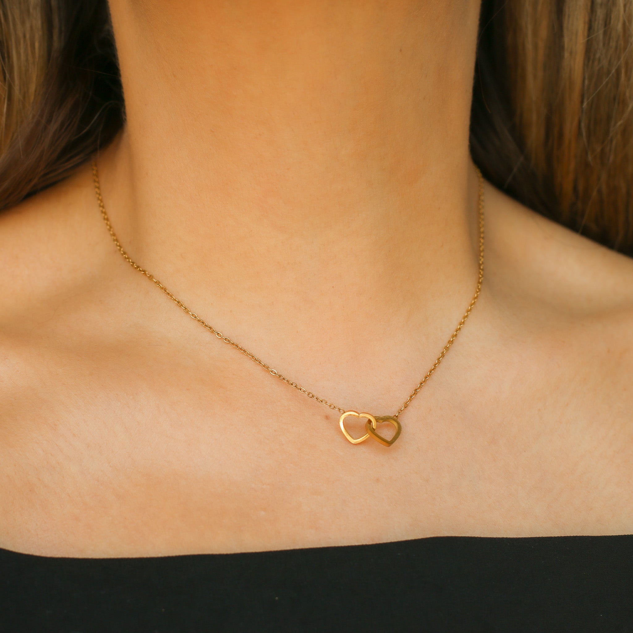 Double Heart Kette