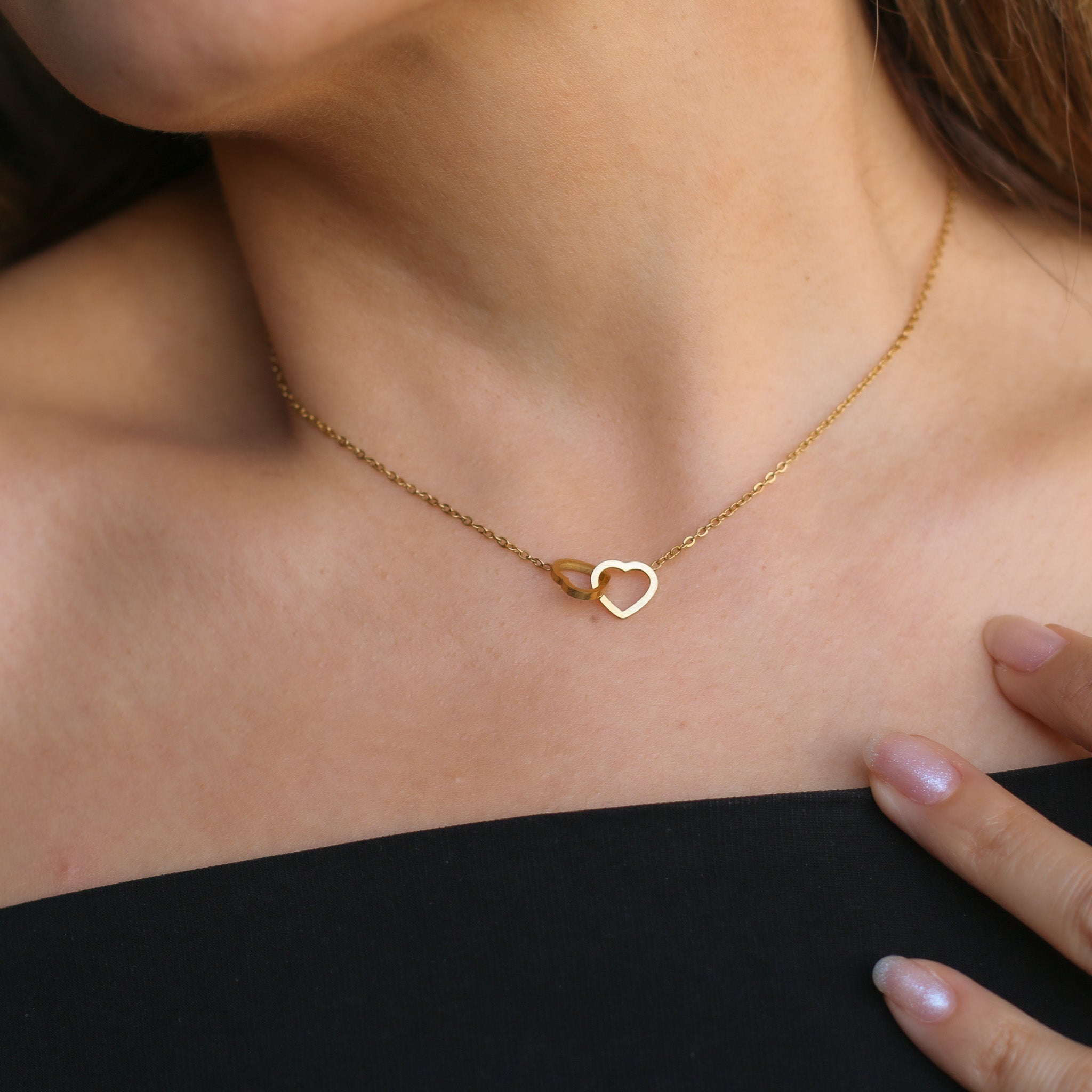 Double Heart Kette
